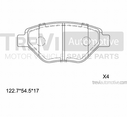 Brake Pad Set, disc brake (PF1088)
