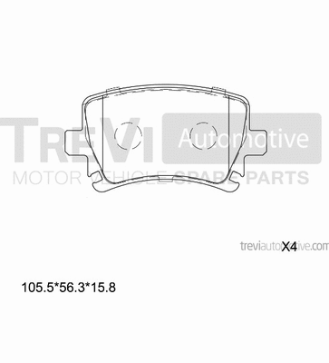 Brake Pad Set, disc brake (PF1203)