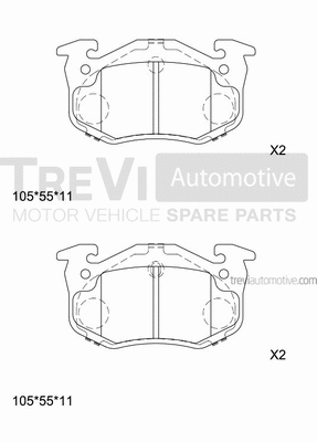 Brake Pad Set, disc brake (PF1546)