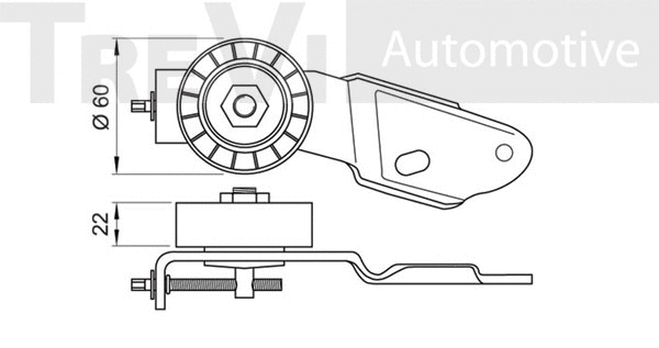 Deflection/Guide Pulley, V-ribbed belt