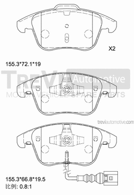 Brake Pad Set, disc brake (PF1367)