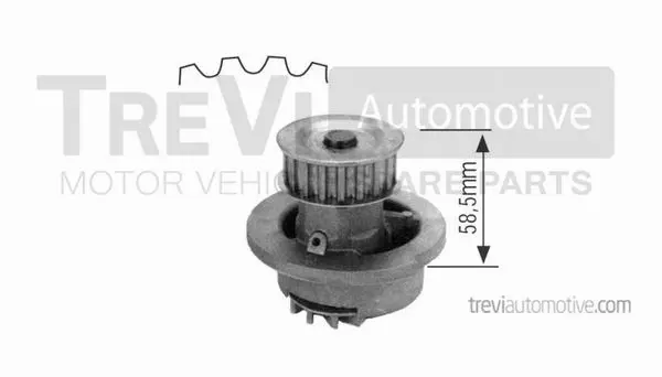 Water Pump, engine cooling (TP542)