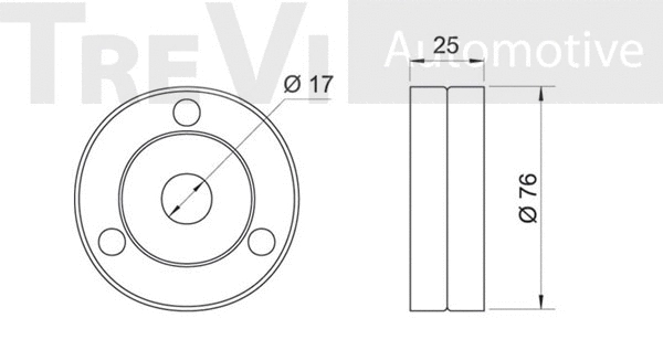 Tensioner Pulley, V-ribbed belt