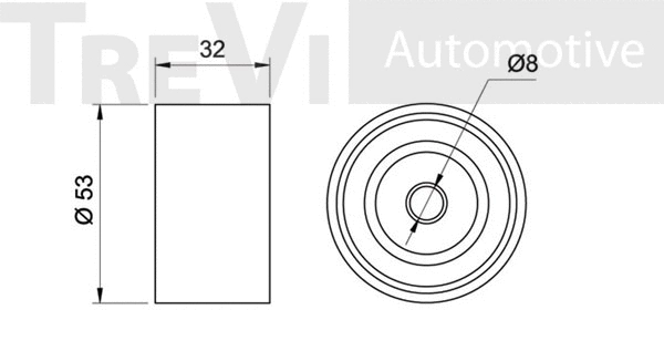 Deflection/Guide Pulley, timing belt
