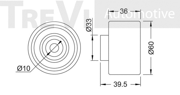 Deflection/Guide Pulley, timing belt