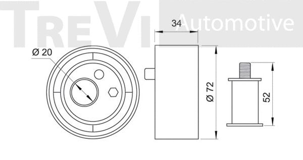 Tensioner Pulley, timing belt