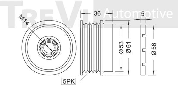 Alternator Freewheel Clutch