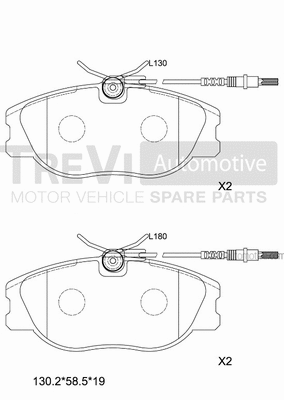 Brake Pad Set, disc brake (PF1614)
