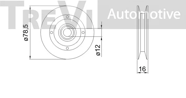 Tensioner Pulley, V-belt