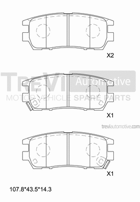 Brake Pad Set, disc brake (PF1585)