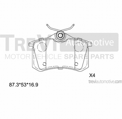 Brake Pad Set, disc brake (PF1440)