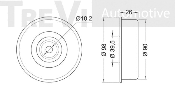Deflection/Guide Pulley, timing belt