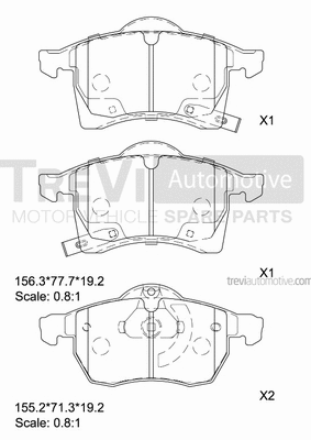 Brake Pad Set, disc brake (PF1053)