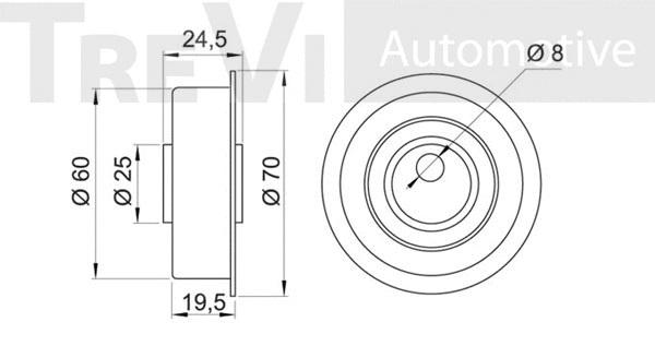 Tensioner Pulley, timing belt