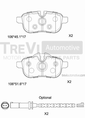 Brake Pad Set, disc brake (PF1478)