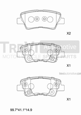 Brake Pad Set, disc brake (PF1472)