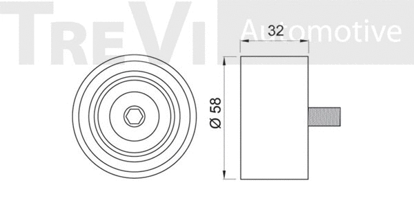 Deflection/Guide Pulley, timing belt