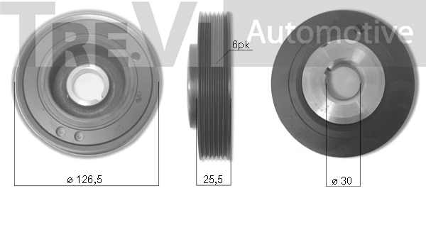 Belt Pulley, crankshaft (PC1080)