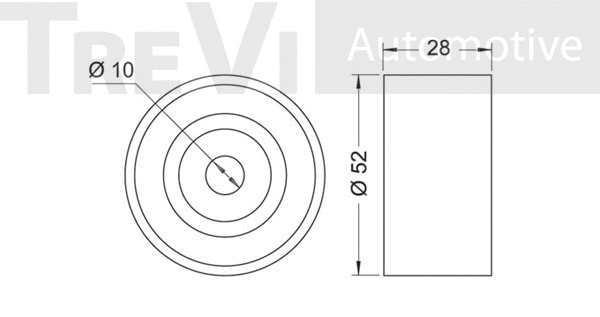 Deflection/Guide Pulley, timing belt