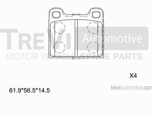 Brake Pad Set, disc brake (PF1566)