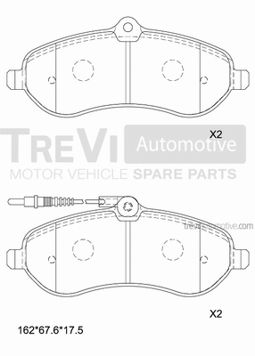 Brake Pad Set, disc brake (PF1641)