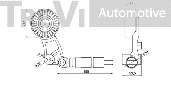 Tensioner Lever, V-ribbed belt