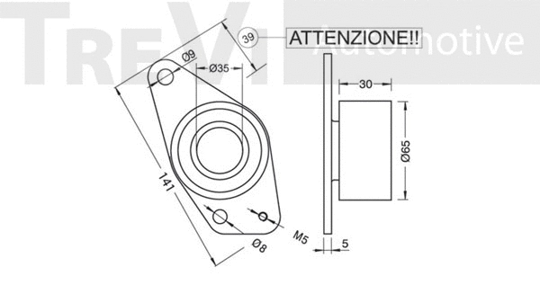 Deflection/Guide Pulley, timing belt