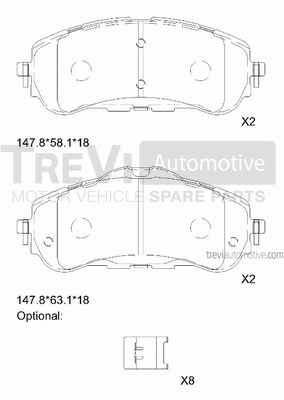 Brake Pad Set, disc brake (PF1520)