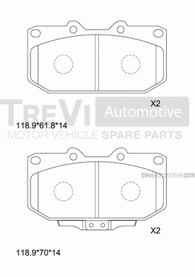 Brake Pad Set, disc brake (PF1613)