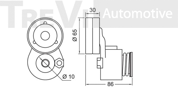 Tensioner Lever, V-ribbed belt