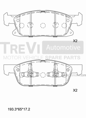 Brake Pad Set, disc brake (PF1537)