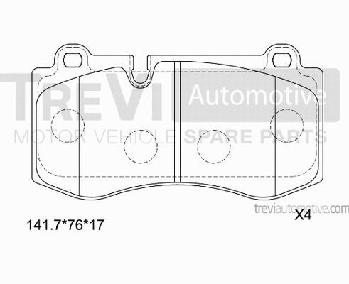 Brake Pad Set, disc brake (PF1374)