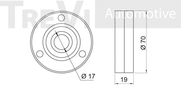 Deflection/Guide Pulley, V-ribbed belt