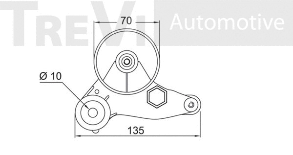Belt Tensioner, V-ribbed belt