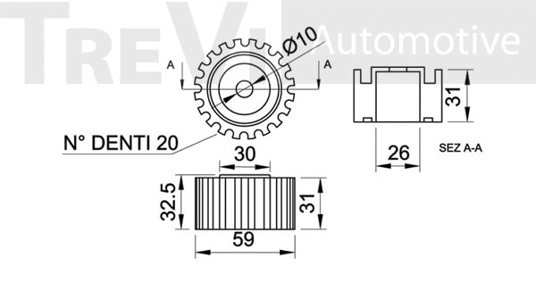 Deflection/Guide Pulley, timing belt