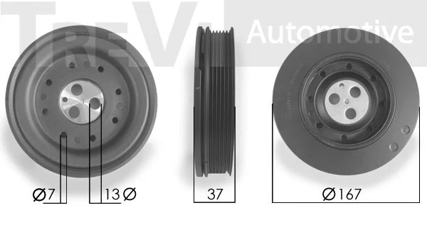 Belt Pulley, crankshaft (PC1046)