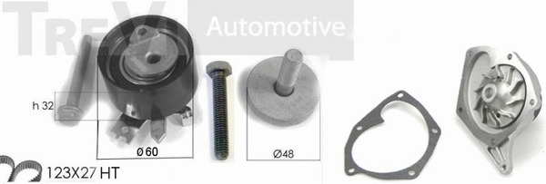 Water Pump & Timing Belt Kit (KD1012HP2)