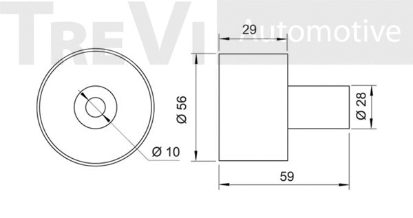 Deflection/Guide Pulley, timing belt