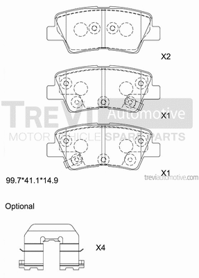 Brake Pad Set, disc brake (PF1306)