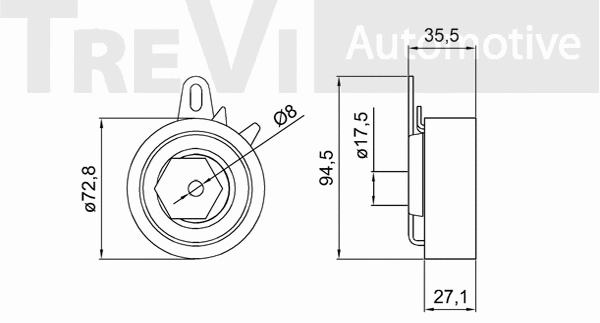 Tensioner Pulley, timing belt
