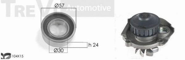 Water Pump & Timing Belt Kit (KD1089HP)