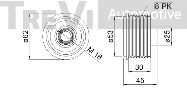 Alternator Freewheel Clutch (AP1068)