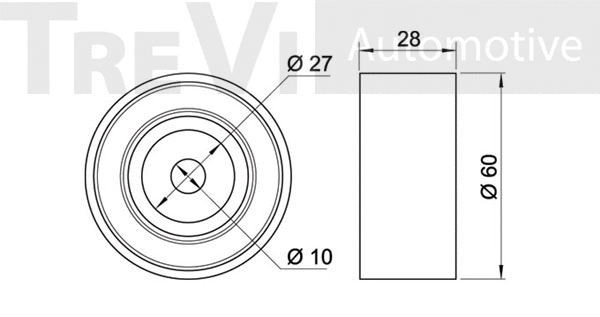 Deflection/Guide Pulley, timing belt