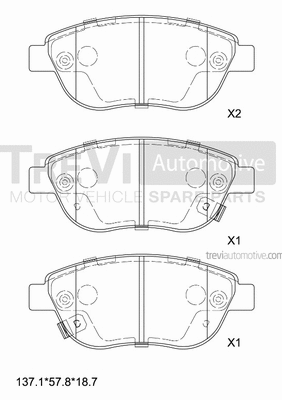 Brake Pad Set, disc brake (PF1493)