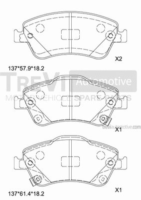 Brake Pad Set, disc brake (PF1368)