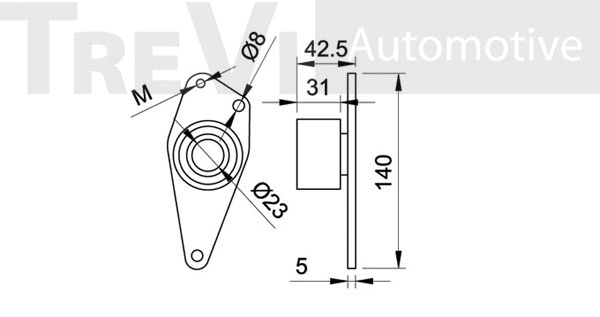 Deflection/Guide Pulley, timing belt