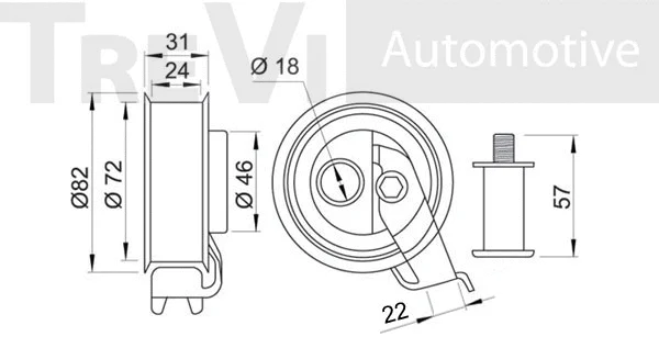 Tensioner Pulley, timing belt