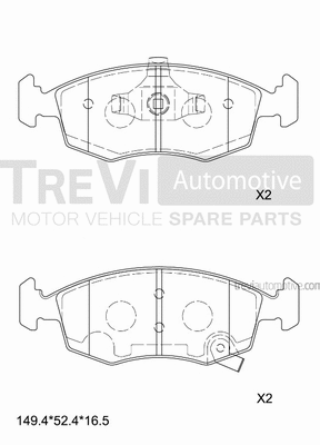 Brake Pad Set, disc brake (PF1477)