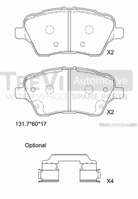 Brake Pad Set, disc brake (PF1501)