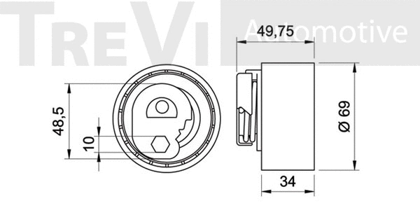 Tensioner Pulley, timing belt